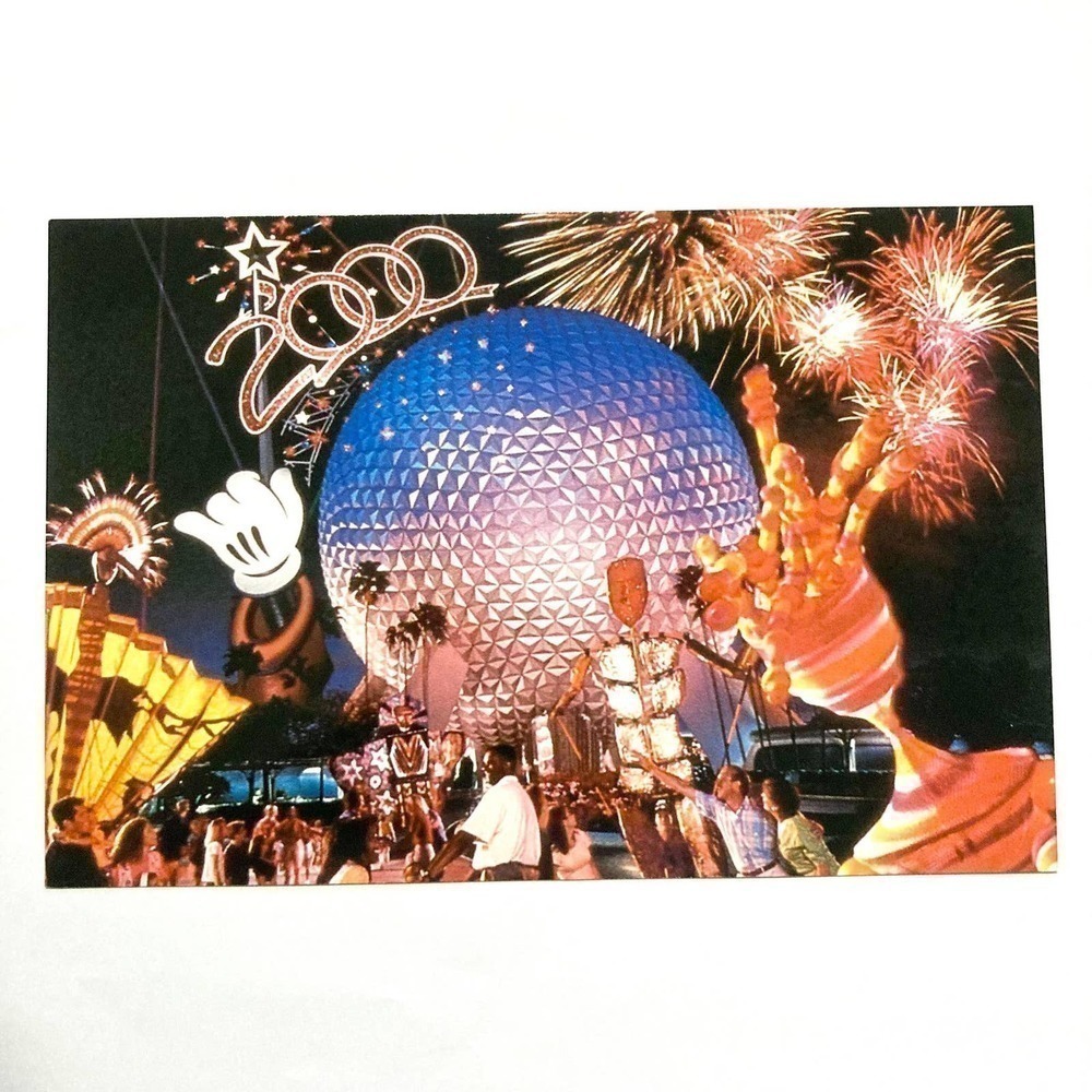 Walt Disney World Epcot Millennium Celebration Postcard 4x6 - Picture 2 of 3